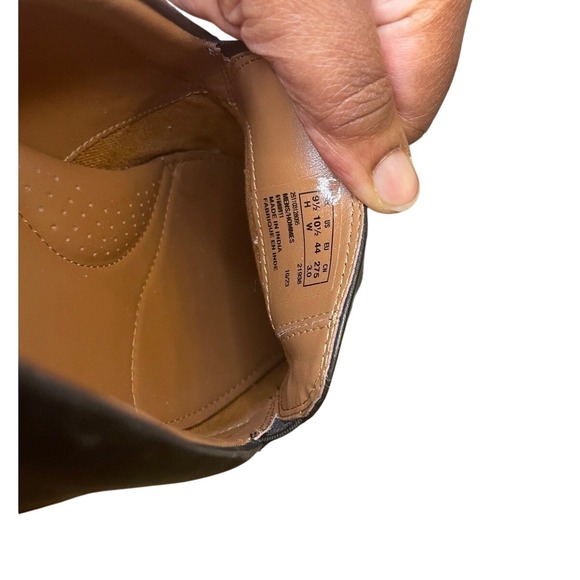 Clarks Collection Black Leather Slip On‎ Loafers Dress Shoes Men's 10 .5 - Picture 3 of 9